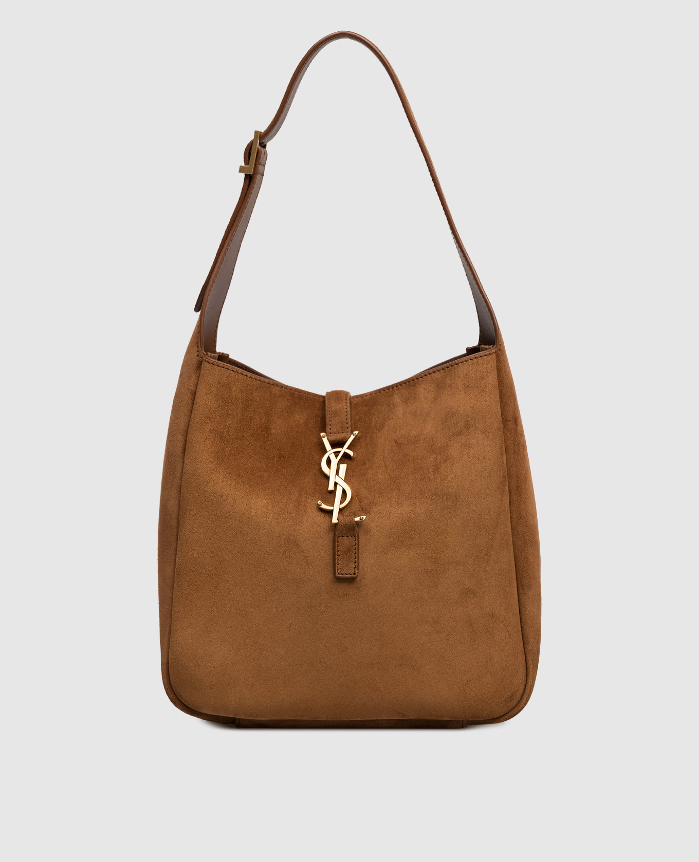 

Brown suede bag LE 5À7 Saint Laurent