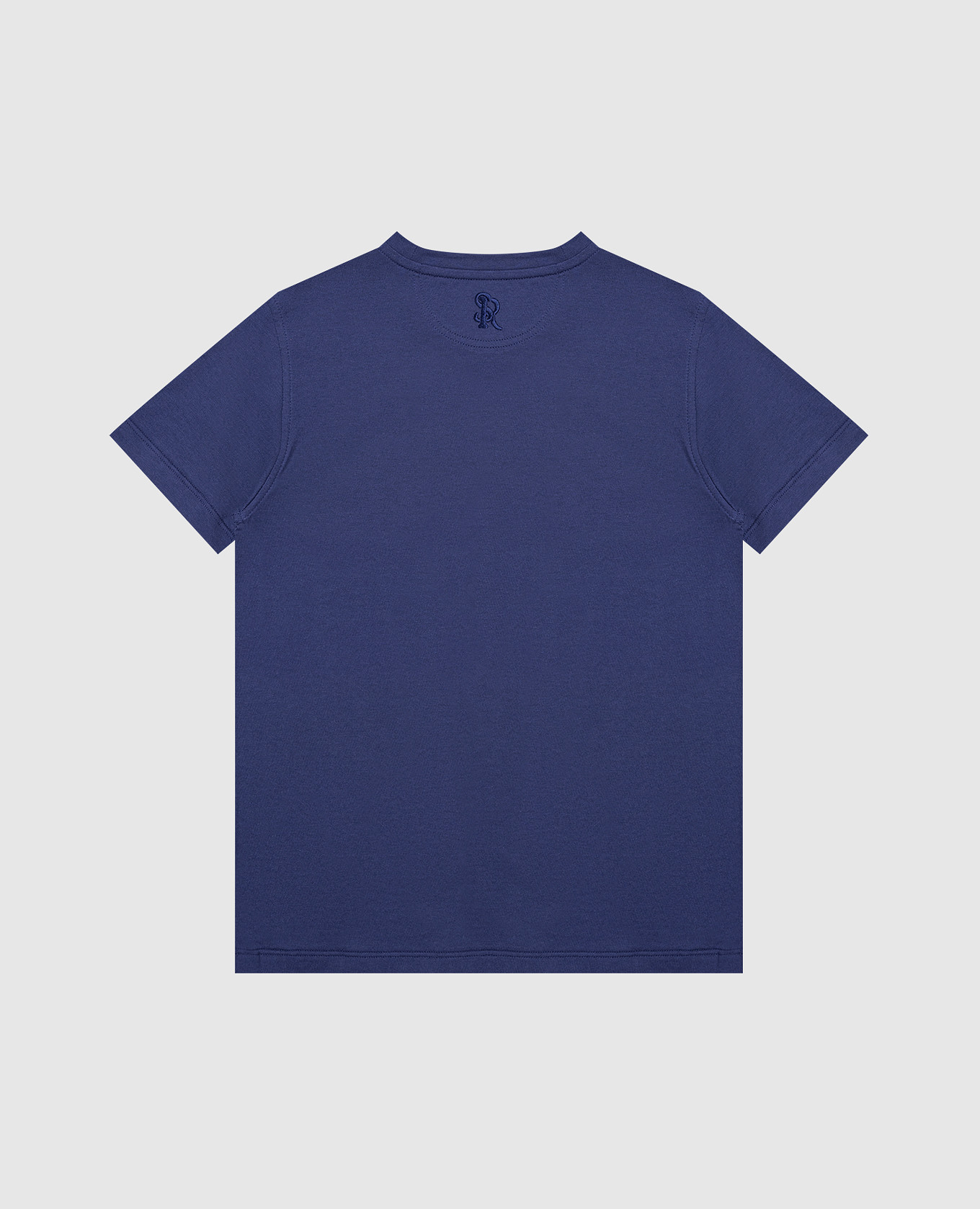 

Children's blue T-shirt with embroidered logo Stefano Ricci