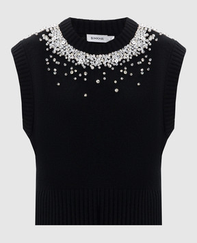 Simkhai Candra black wool and cashmere vest 6252360K