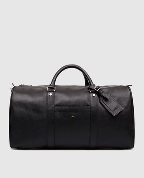 Doucal's Black leather travel bag DB002303UT972
