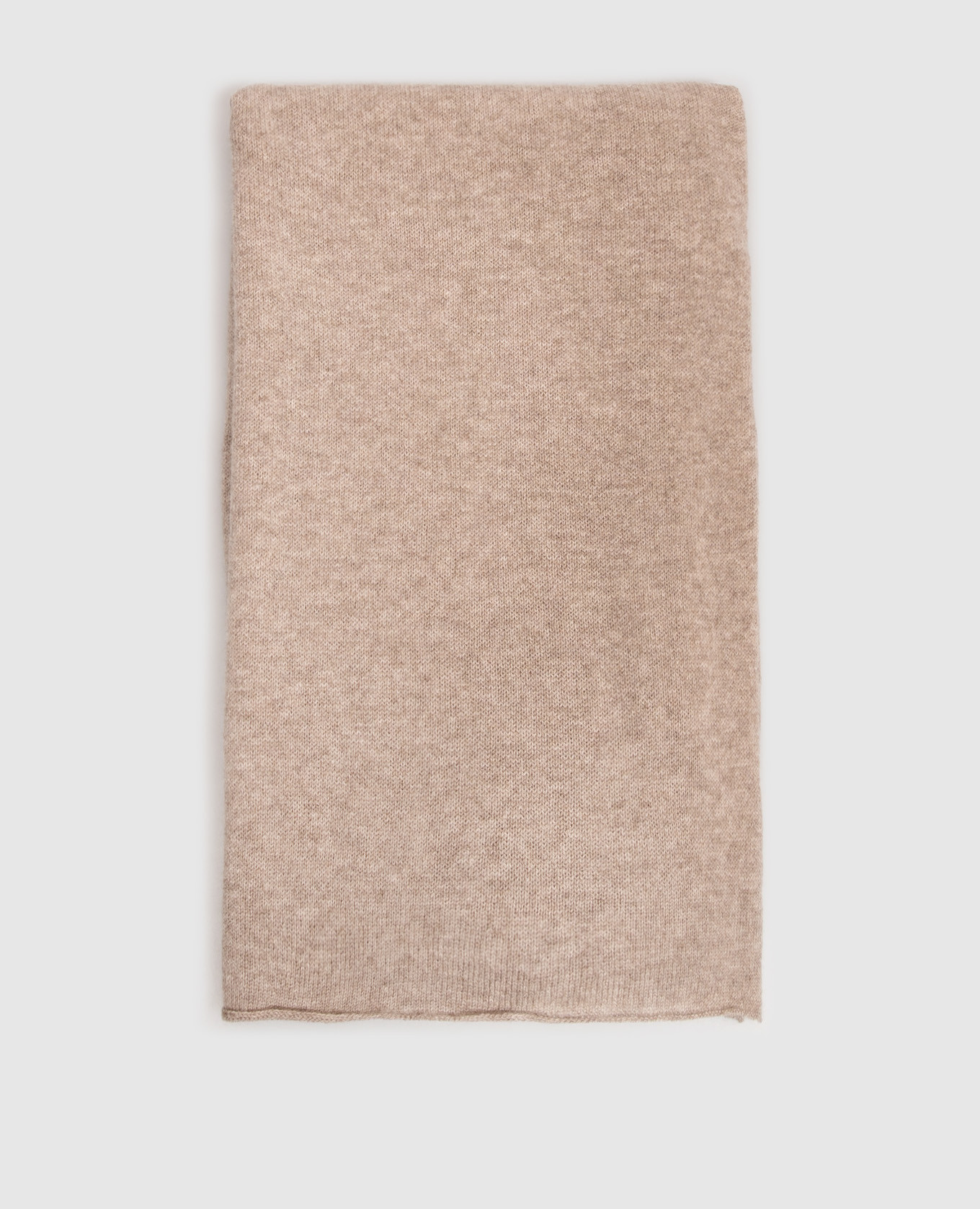 Beige cashmere scarf