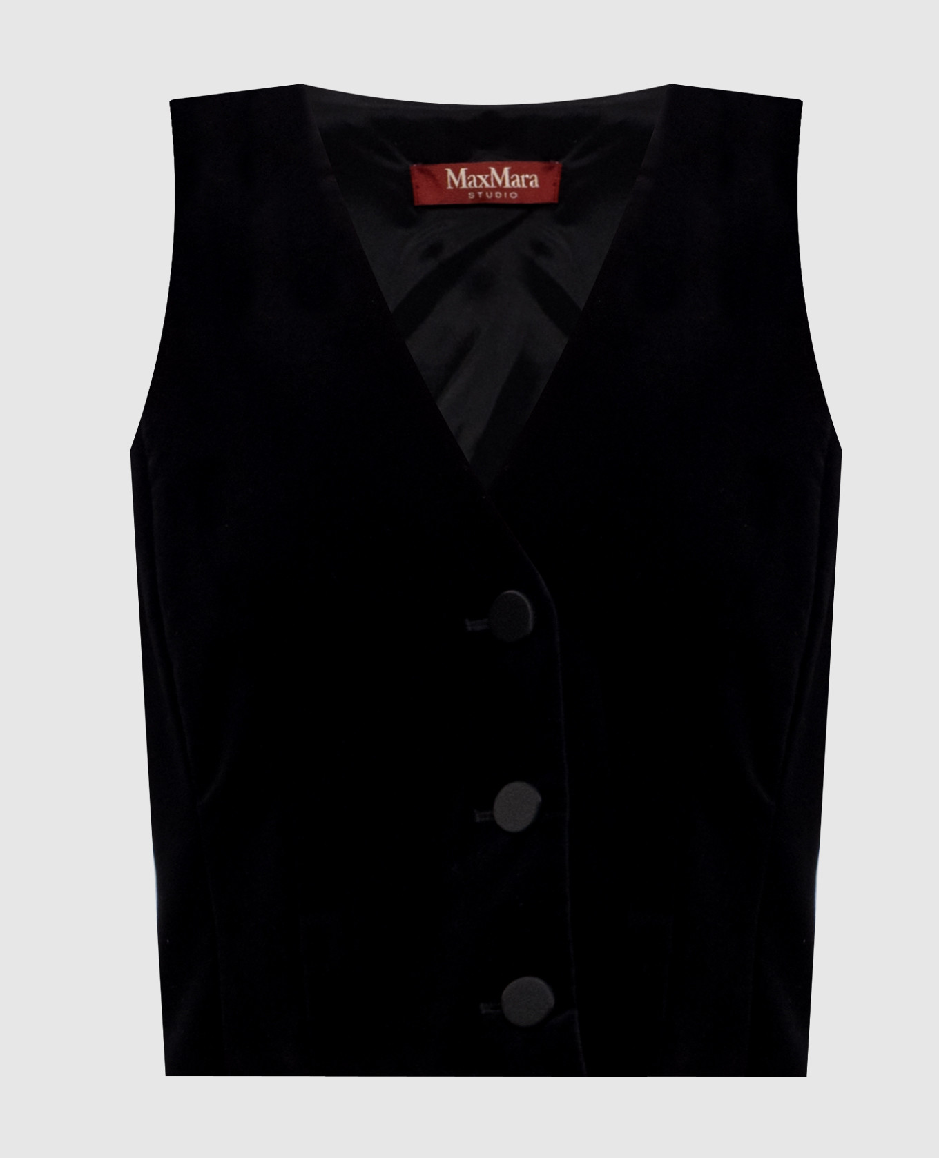 Gilet in velluto nero ESTREET
