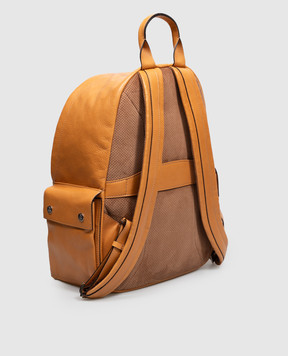 Brunello Cucinelli Brown leather Travel backpack MBTGBU243