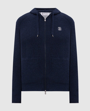 Brunello Cucinelli Blue cashmere sports jacket M22704806G