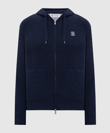 Blue cashmere sports jacket