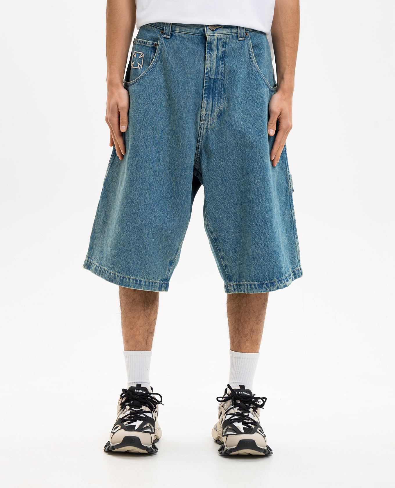 Blue denim Bermuda shorts Vetements 3