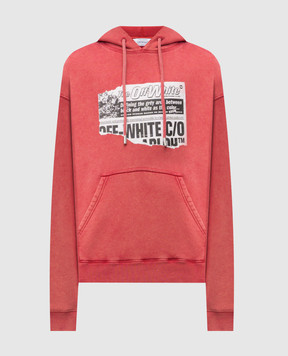 Off-White Red hoodie News 44MBB085F5F00D
