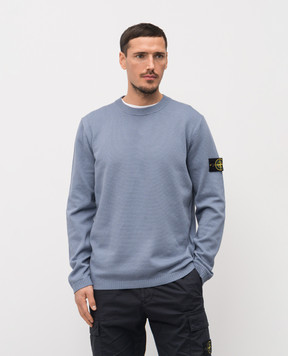 Stone Island Blue jumper with logo L1S155100023S01B2