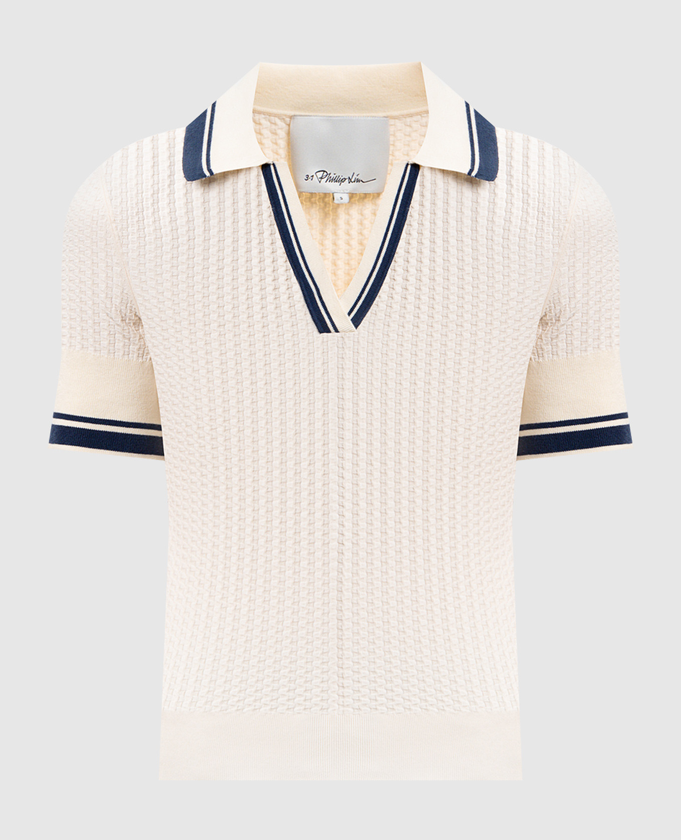 

Beige polo shirt with a pattern 3.1 Phillip Lim