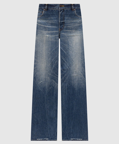 Blue jeans with holes