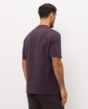 Brunello Cucinelli Purple T-shirt with emblem M0B138440