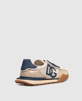 Dolce&Gabbana Beige DG Athletic combination sneakers CS2384AZ862