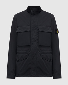 Stone Island Black jacket with logo L1S154100034S0026