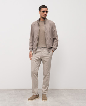 Enrico Mandelli Beige jacket with logo 3T505A519V