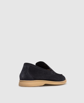Lanciotti De Verzi Blue suede loafers FELIX FELIXLIGHTCACHEMIRE