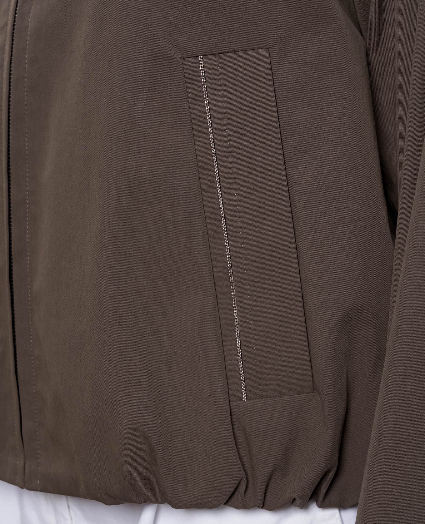 

Brown jacket with chain Peserico