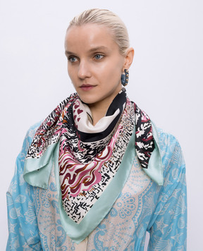 MANTERO 1902 Hide and Seek silk scarf 0904F0030G56945