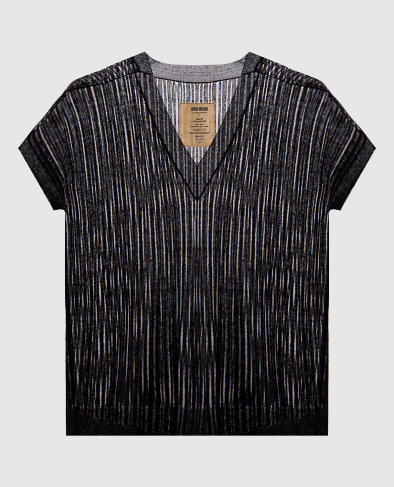 Black linen top