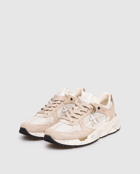 Premiata Beige combination sneakers Mased MASED8116
