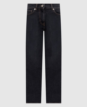 Peserico Grey jeans with logo patch A04525L14Q04360