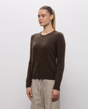 Max Mara Brown VOLIERA sweater made of yak wool SMMVOLIERA