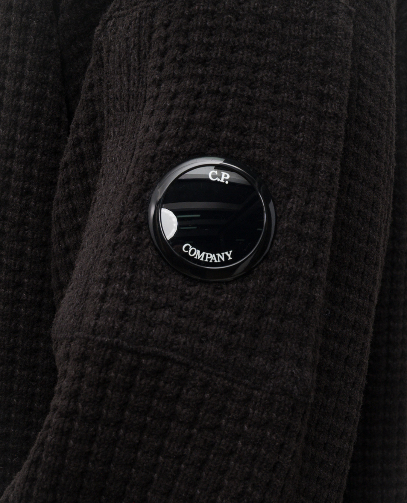 

Black sweater with logo patch C.P. Company