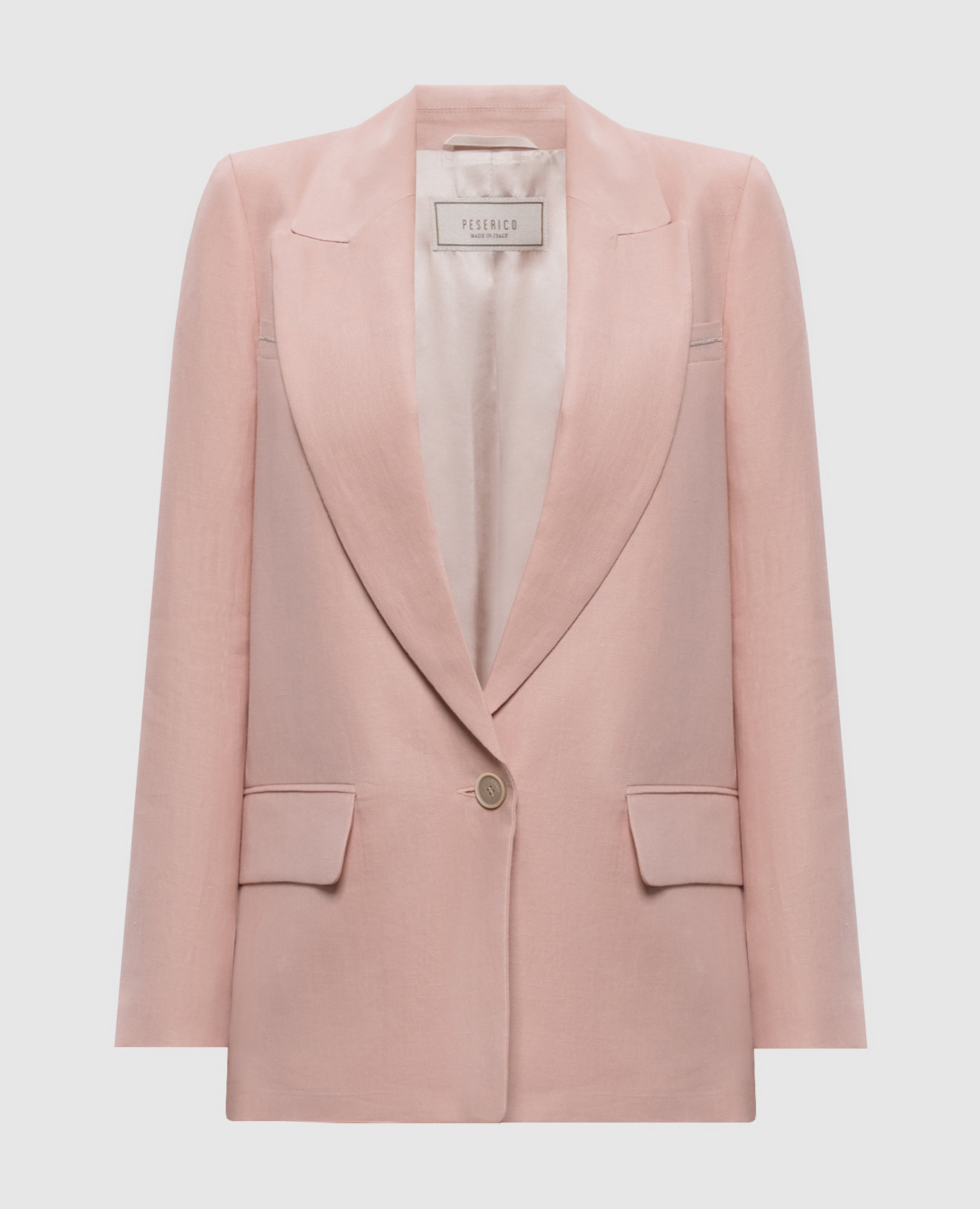 

Pink linen jacket Peserico