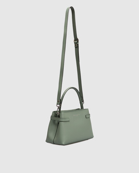 Gianni Notaro Green Ruga leather bag 245RUGANIKEL