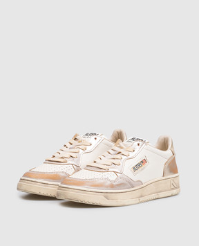 AUTRY Medalist Super Vintage Ivory Leather Sneakers AVLWMT10