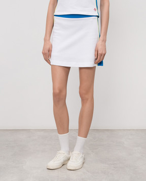 Casablanca White skirt with a patch WSS26SK21801