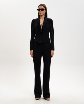 Alexander McQueen Black wool tuxedo jacket 847009QJAAC