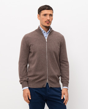 Brunello Cucinelli Brown cashmere cardigan M2200106