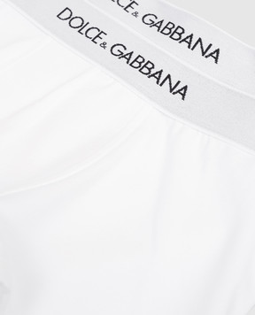 Dolce&Gabbana Children's set of white boxer briefs with contrasting logo L4J701ON00G