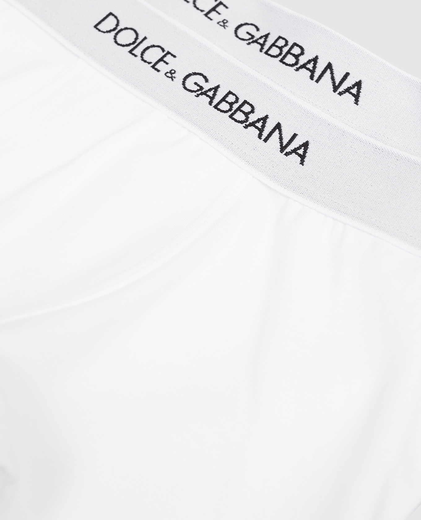 

Children's set of white boxer briefs with contrasting logo Dolce&Gabbana