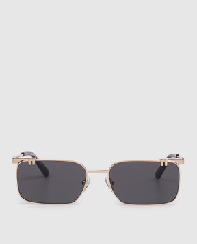 Off-White Gold sunglasses with OFF logo engraving OW2031760759
