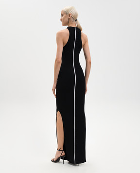 SSHEENA Kress black midi dress with contrast stripe 26SSKRESSFS26006