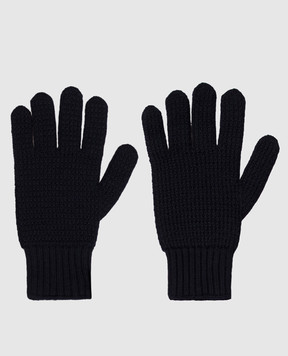 Dolce&Gabbana Blue wool gloves GX49KTJDVLP