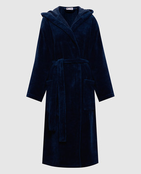 Symbol Home Blue terry robe with hood BAMBOOSPONGEBATHROBE