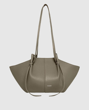 YUZEFI Mochi brown leather tote bag LARGEMOCHIPEBBLEGRAINLE