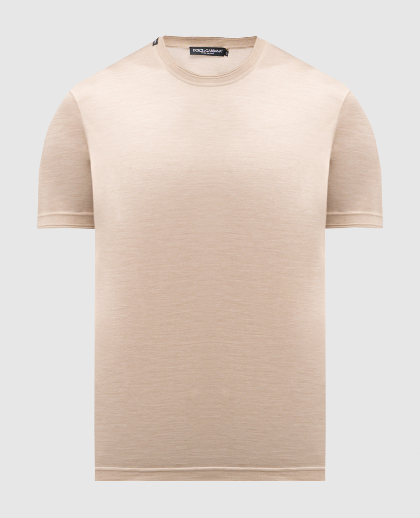 

Beige silk T-shirt Dolce&Gabbana