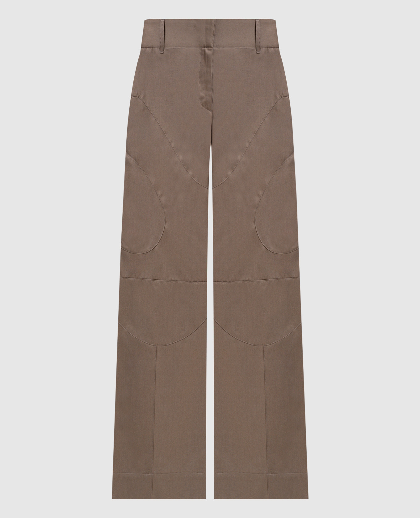 Brown pants with logo patch Off-White