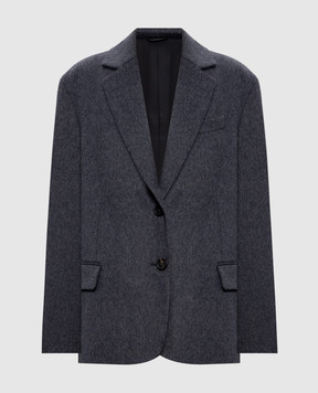 Brunello Cucinelli Gray wool jacket MG5497204P