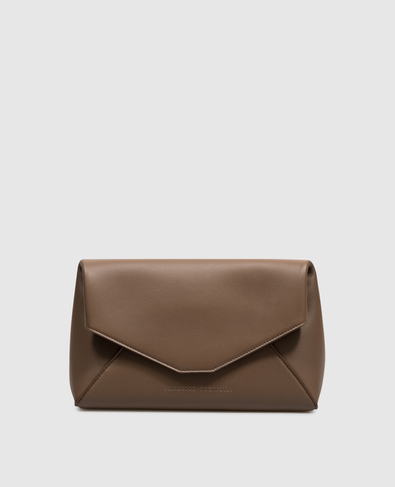 Brown leather crossbody bag