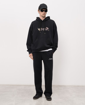 Off-White Black hoodie with Dream Arrow print 44MBB085Z26F003