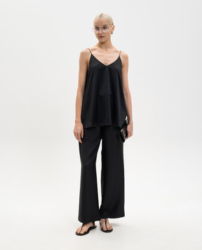 LISA YANG Black silk top 2026301