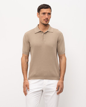 Bilancioni Beige striped polo shirt BE2661054772
