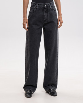 Jil Sander Grey jeans with logo patch J03KA0346J45371