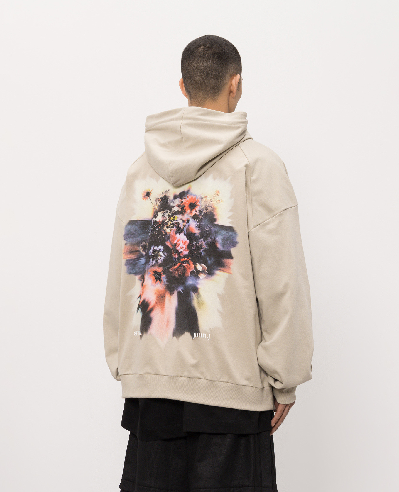 Khaki printed hoodies Juun.j 4