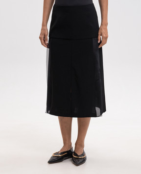 Jil Sander Black wool skirt J02MA0382J40356