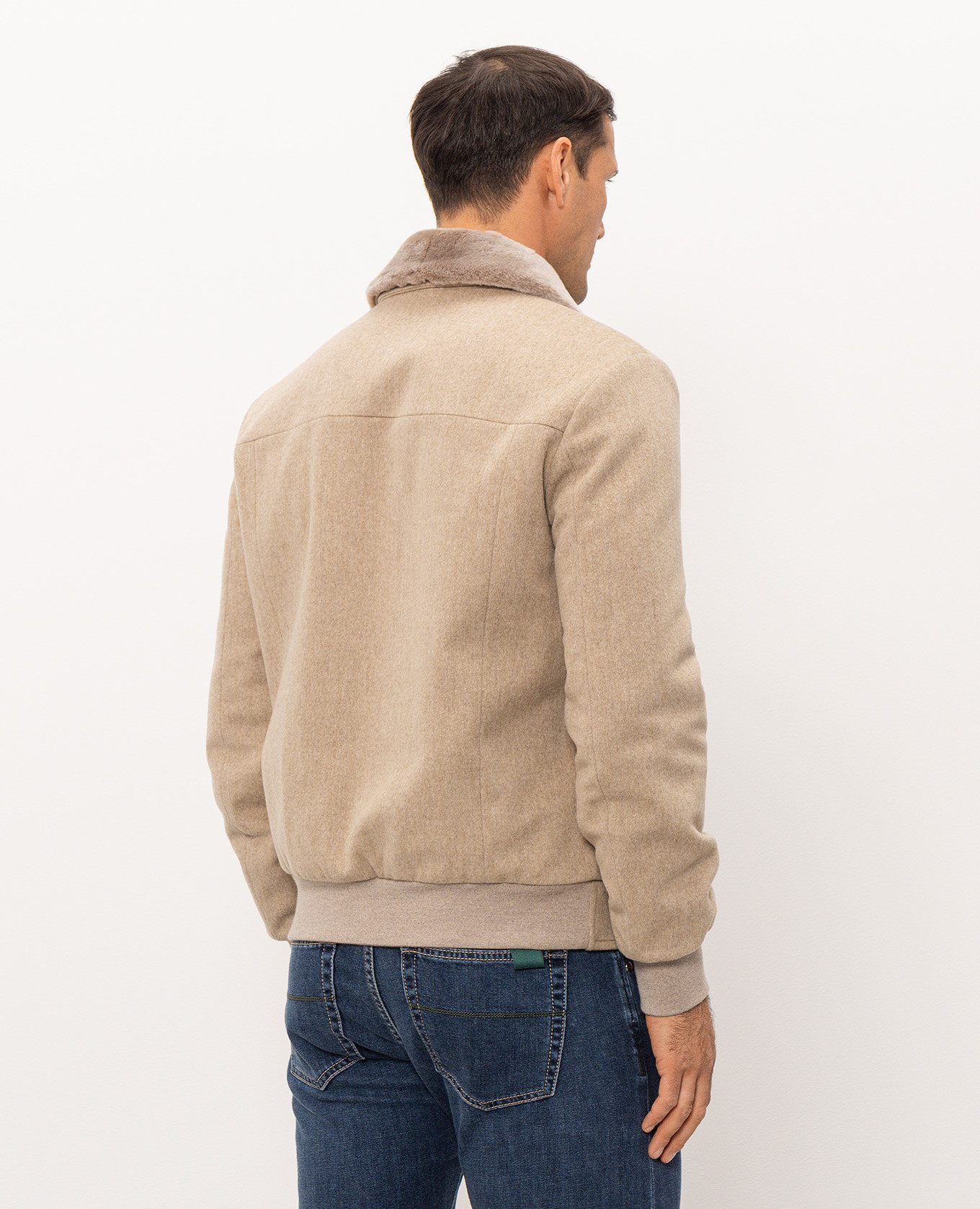 Beige wool jacket Cashmere&Whiskey 4